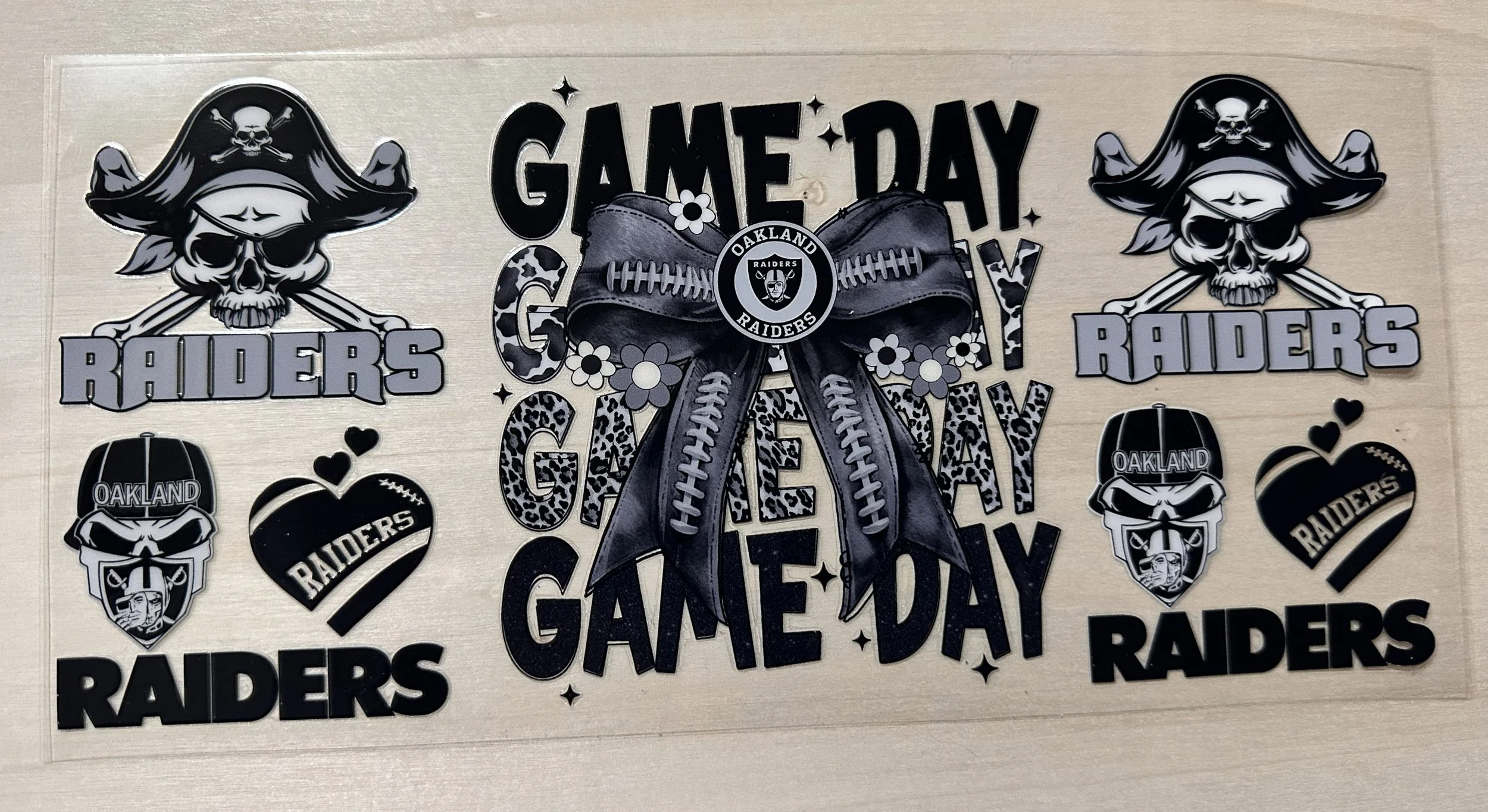 Las Vegas Raiders-Bows Gray