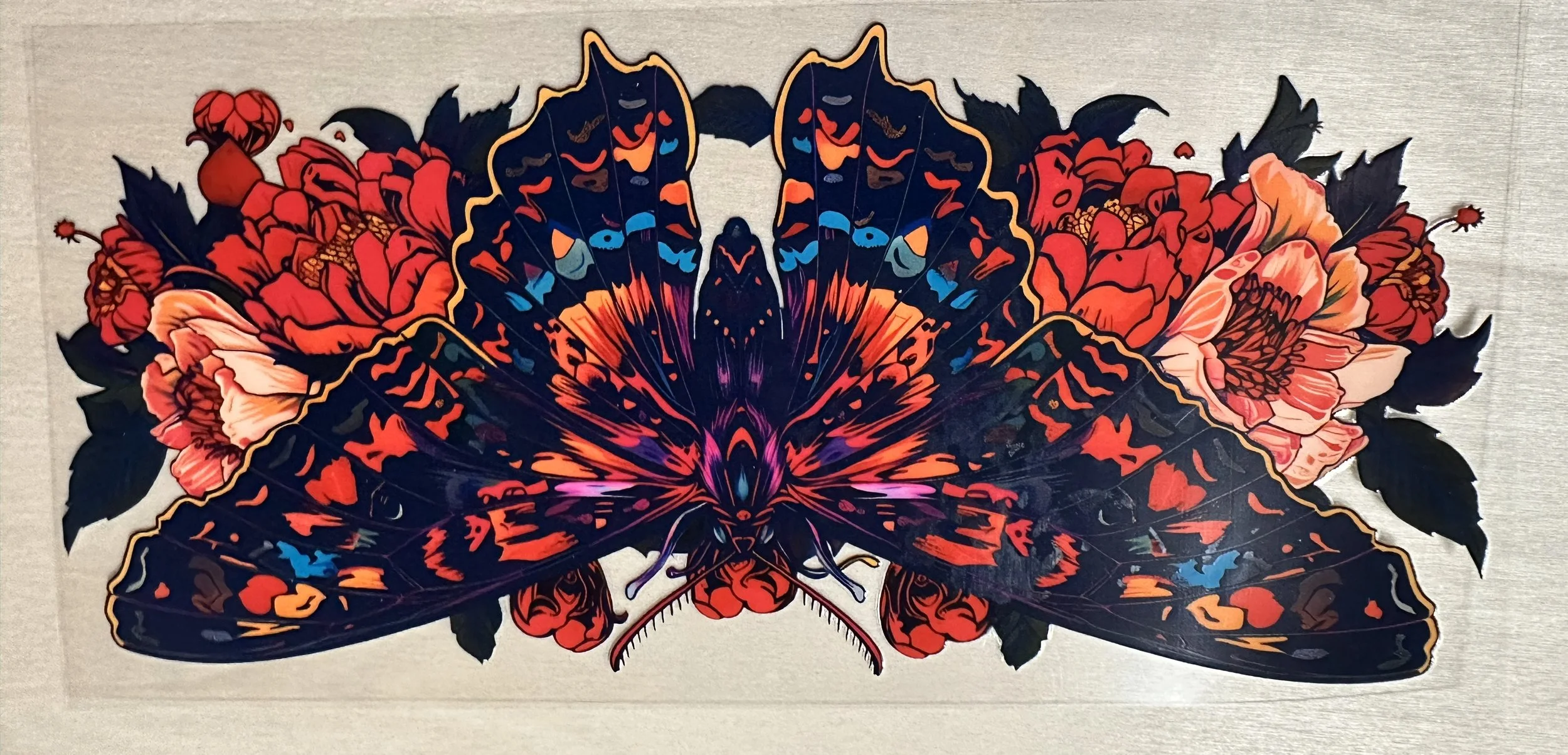 Large Colorful Butterfly