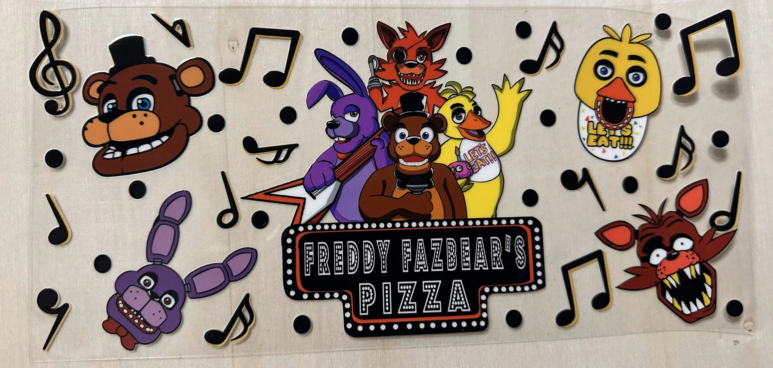 Freddy Pizza- Music Notes
