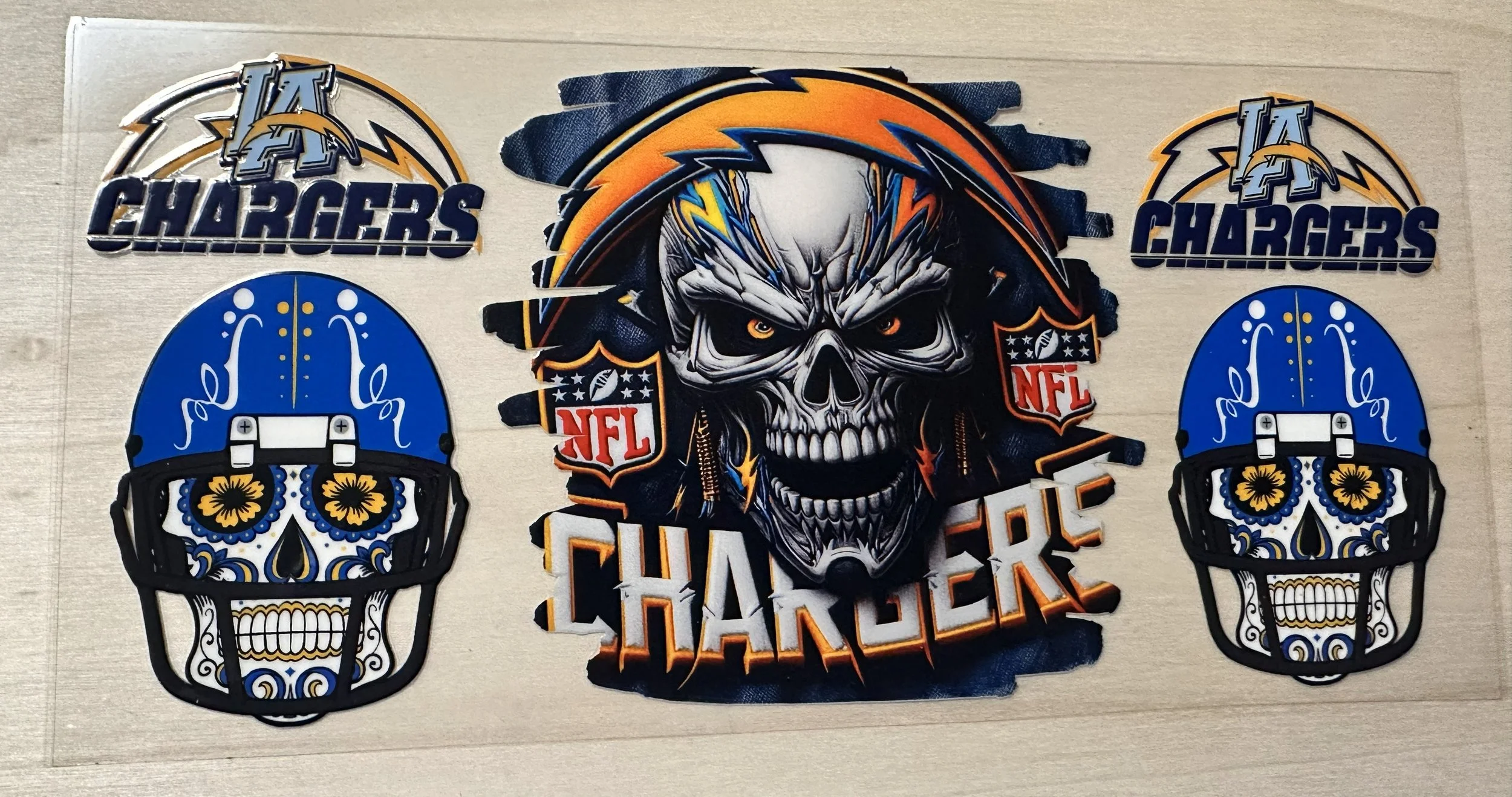 LA Chargers- Skull