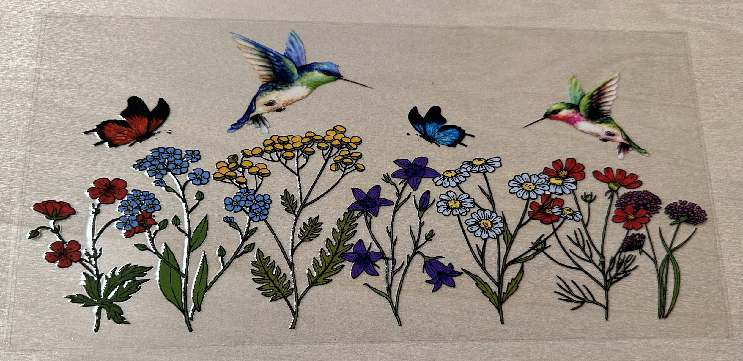 Humming BIrds-FLowers