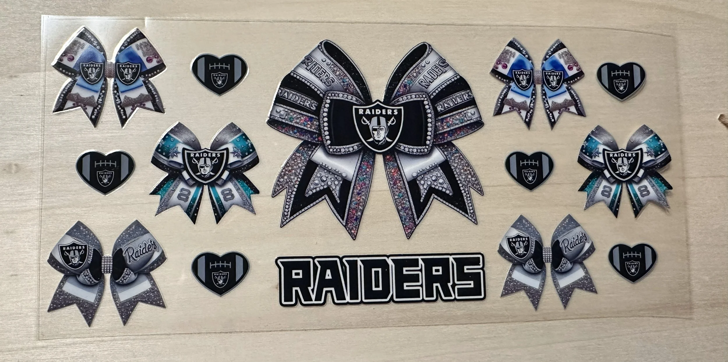 Las Vegas Raiders- Bows Colors