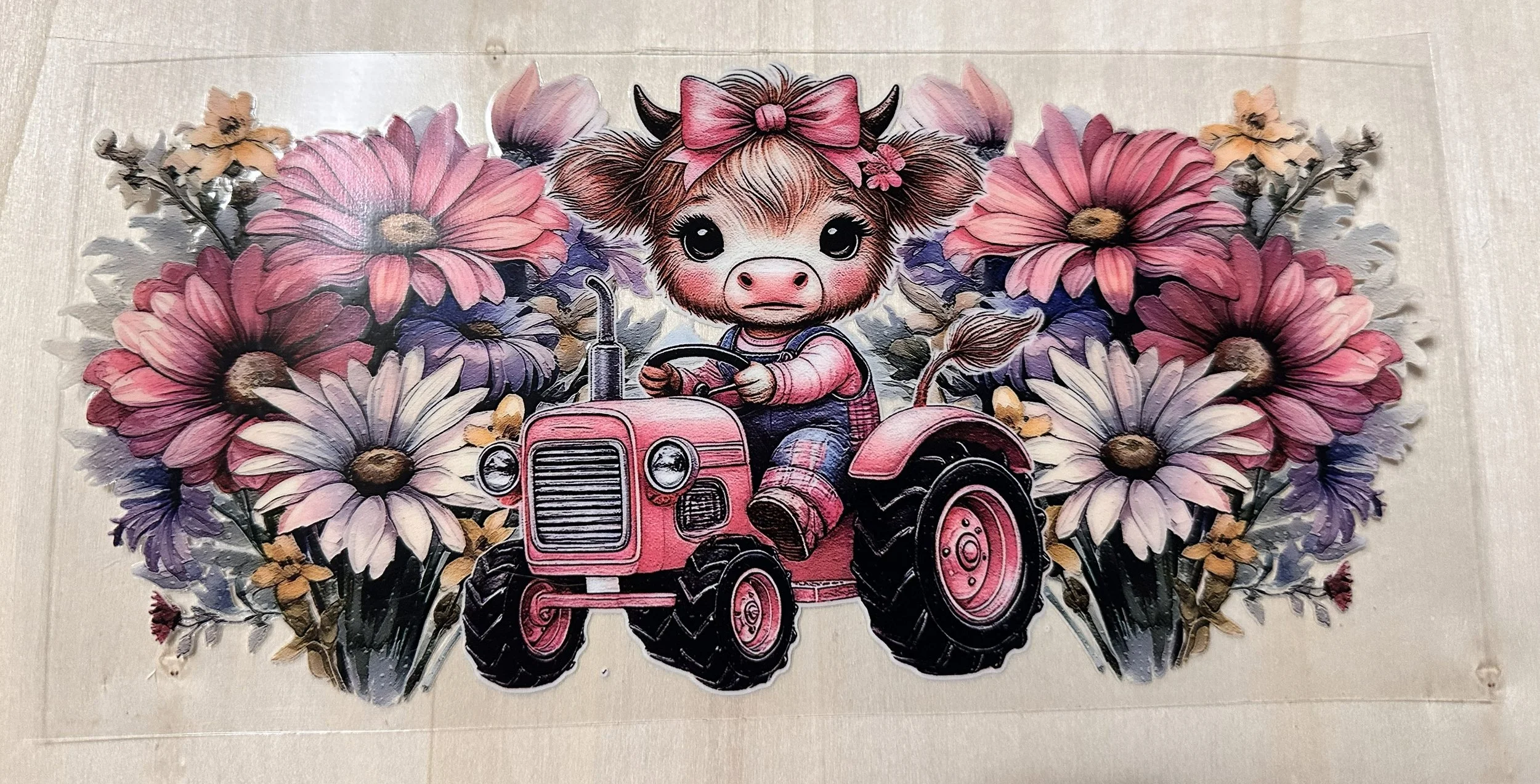 Cow-Pink Tractor