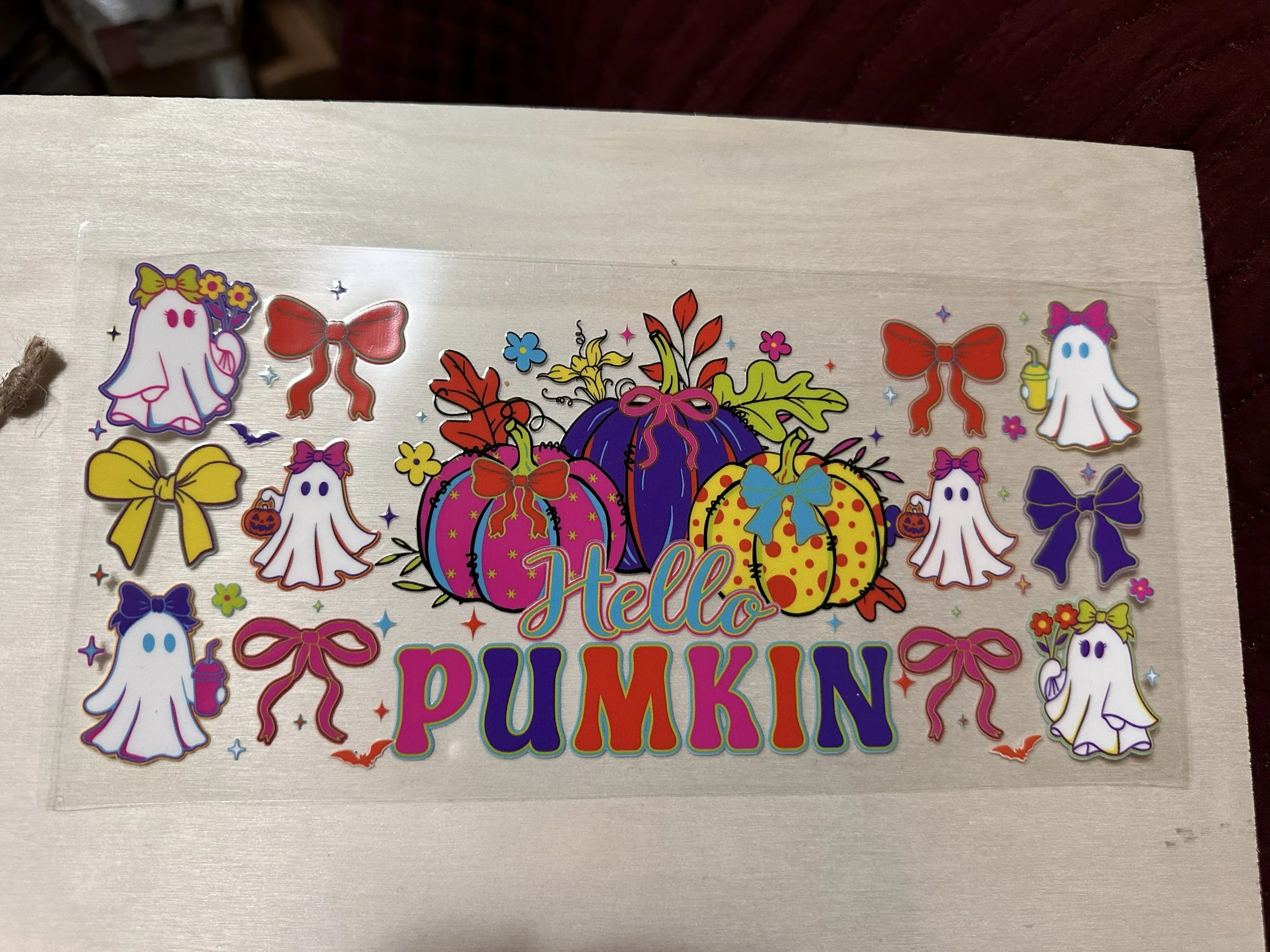 Colorful Ghosts and Pumpkins