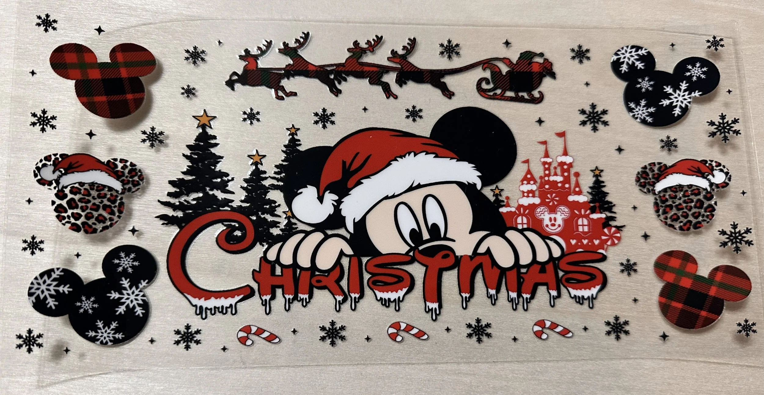 MIckey Christmas Red