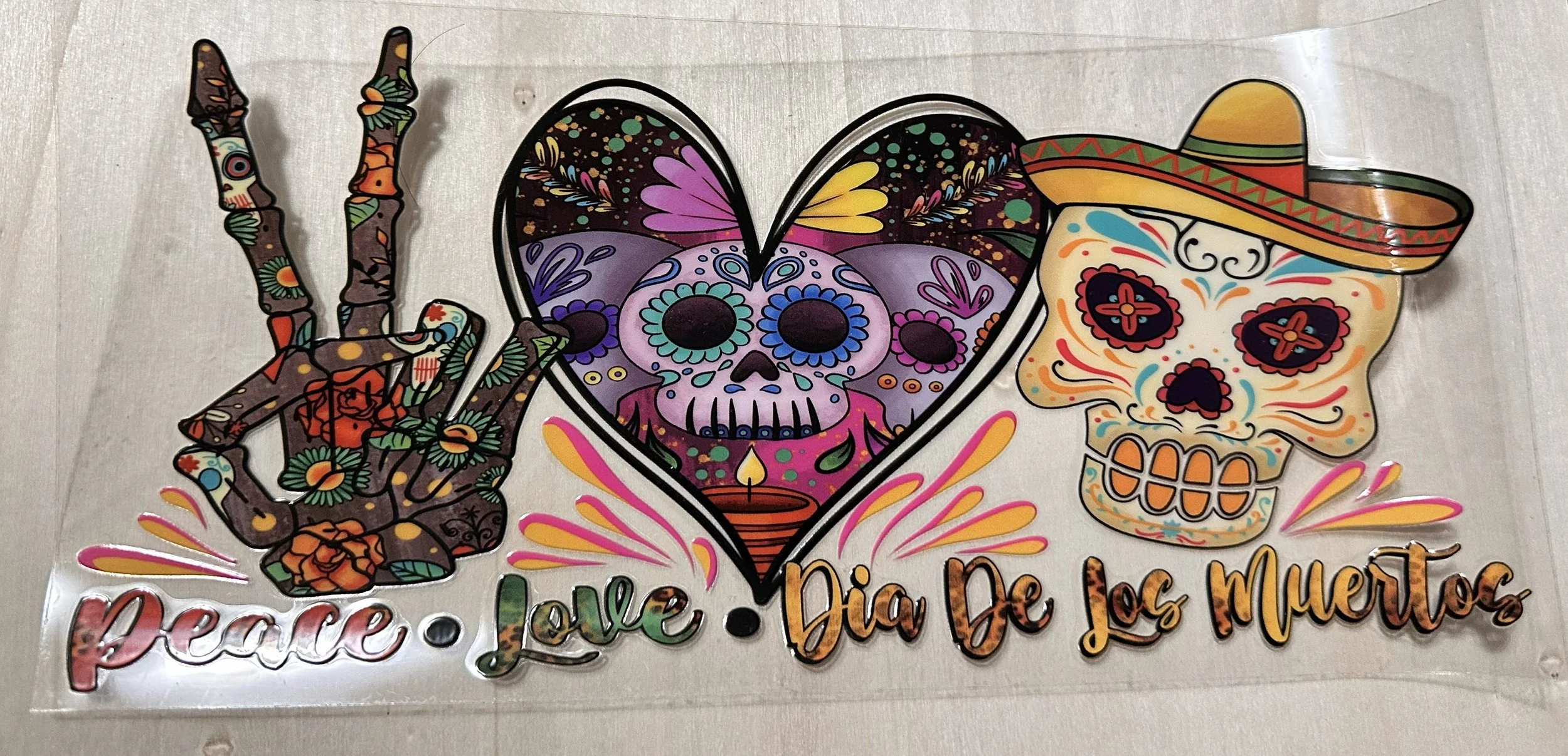 Dia De Los Muertos-Heart Skull