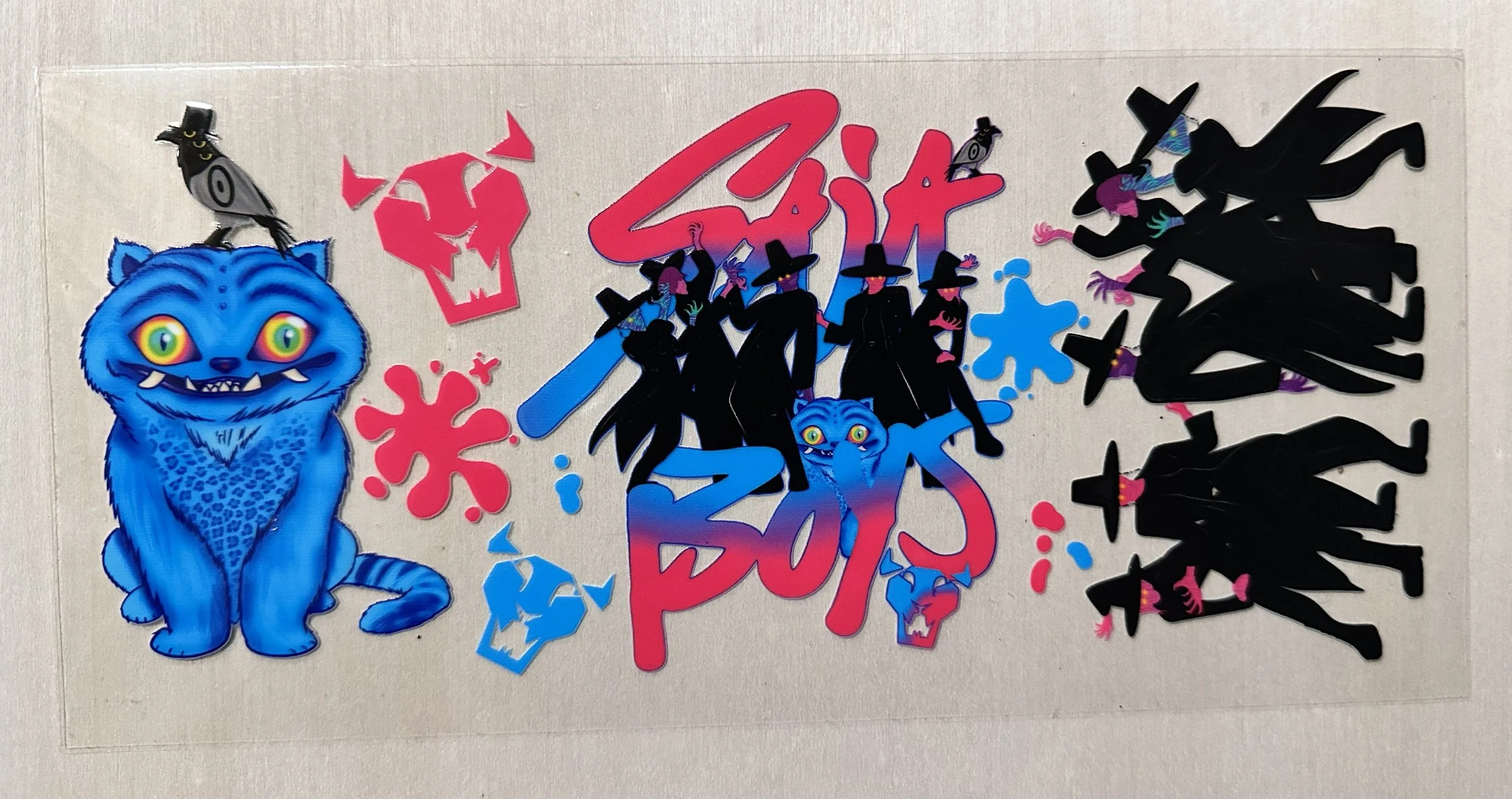 Saja Boys-Bright Blue & pink