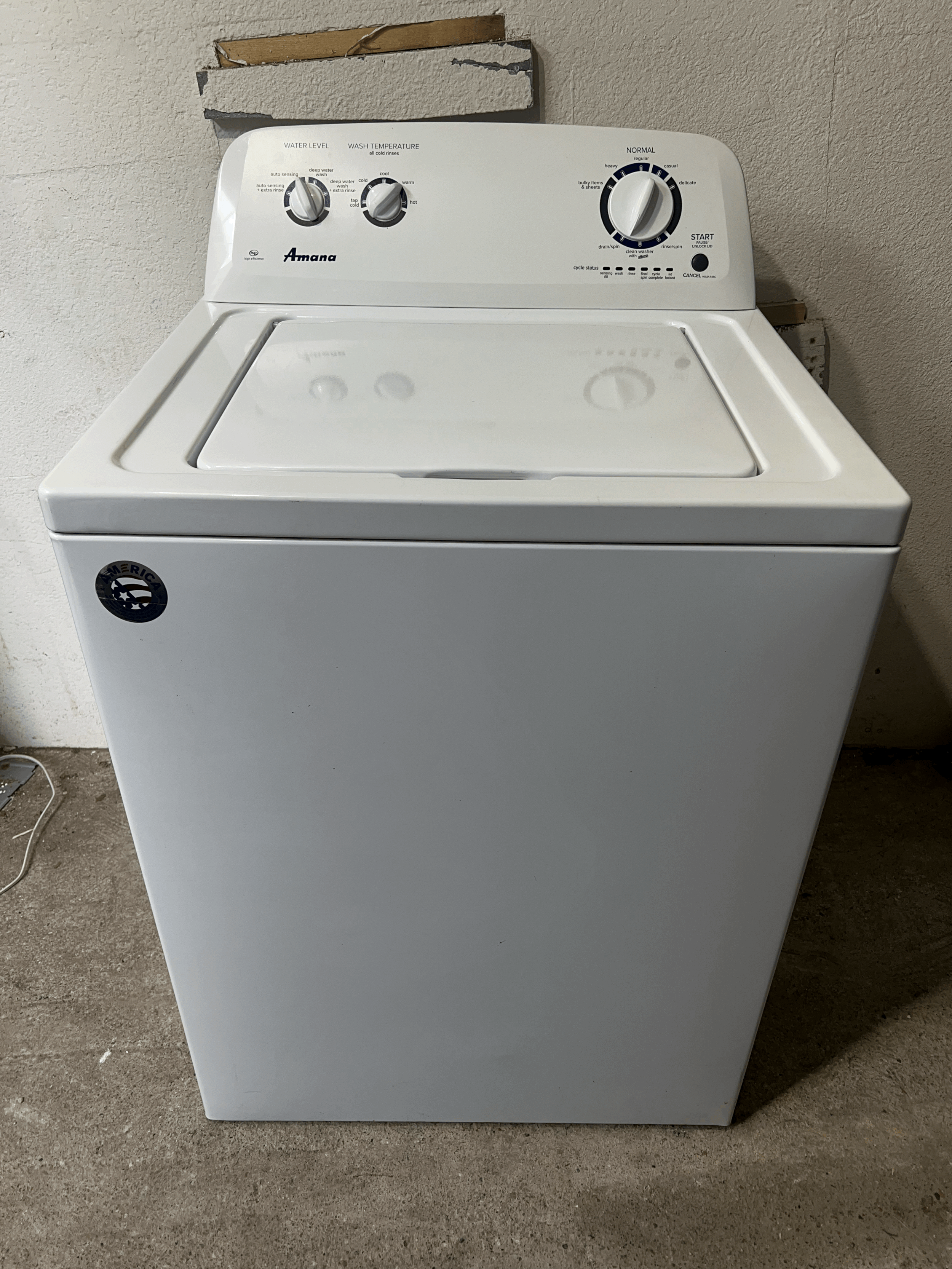Amana Washing Machine Electric