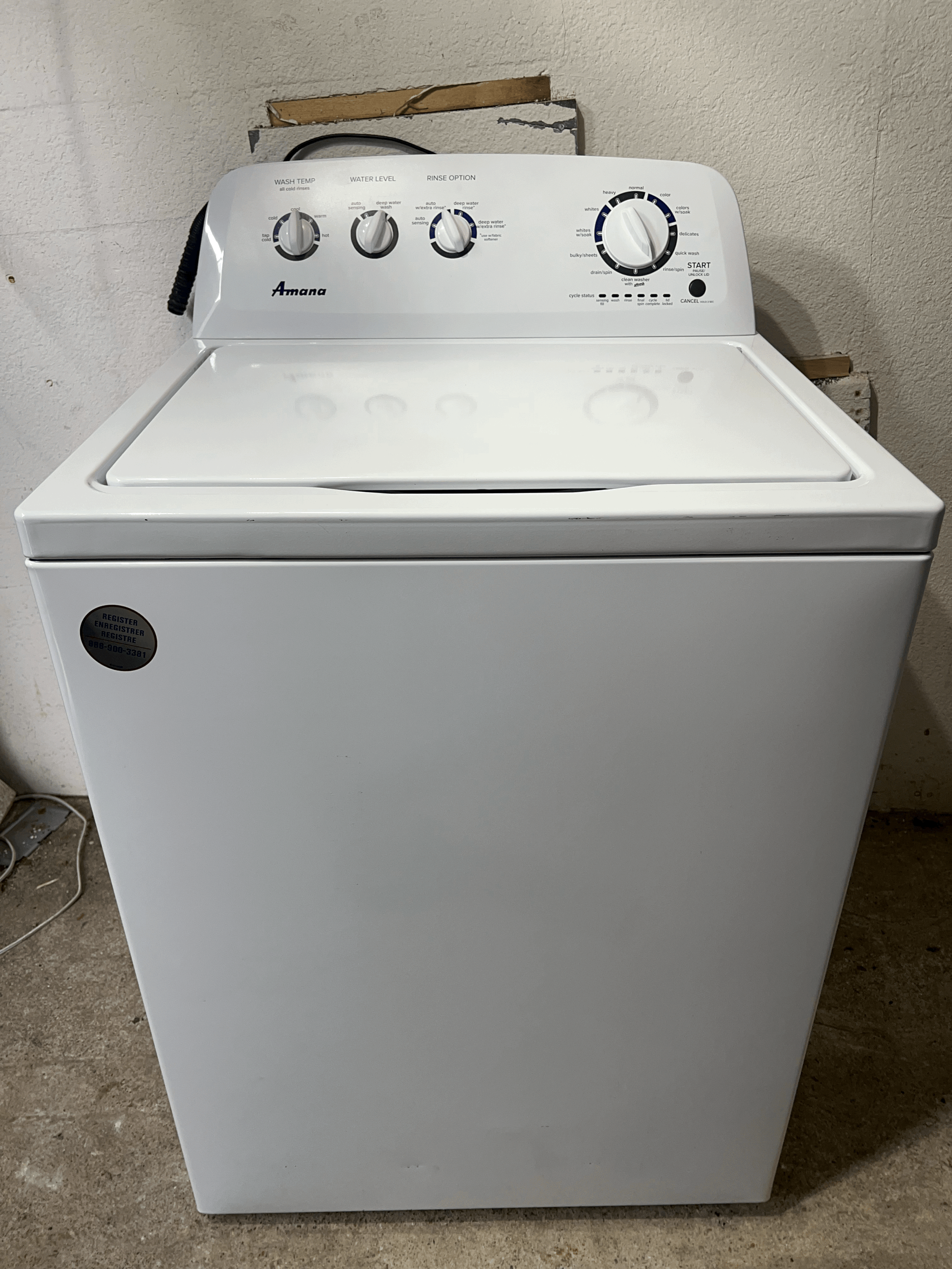 Amana Washing Machine Electric