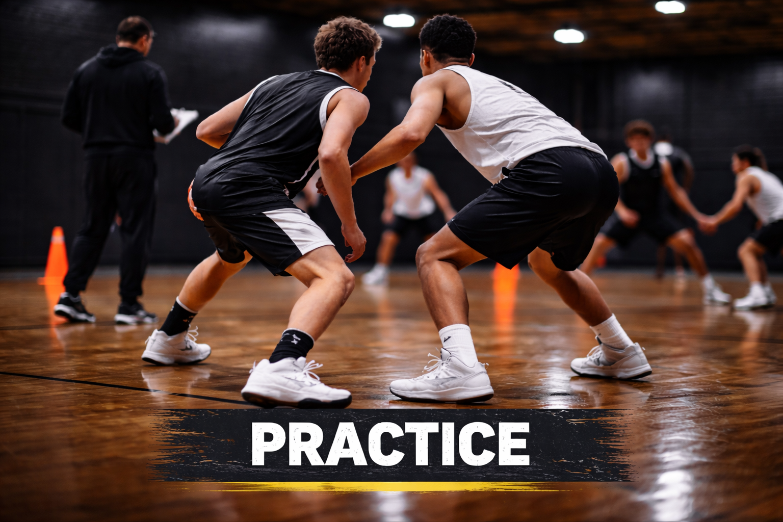 Practice at hilltop court 