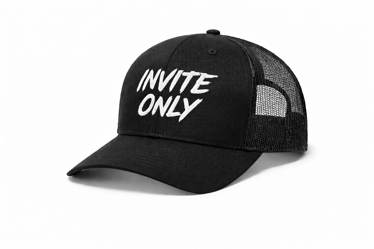 Invite Only 3D Embroidered Trucker Style Hat