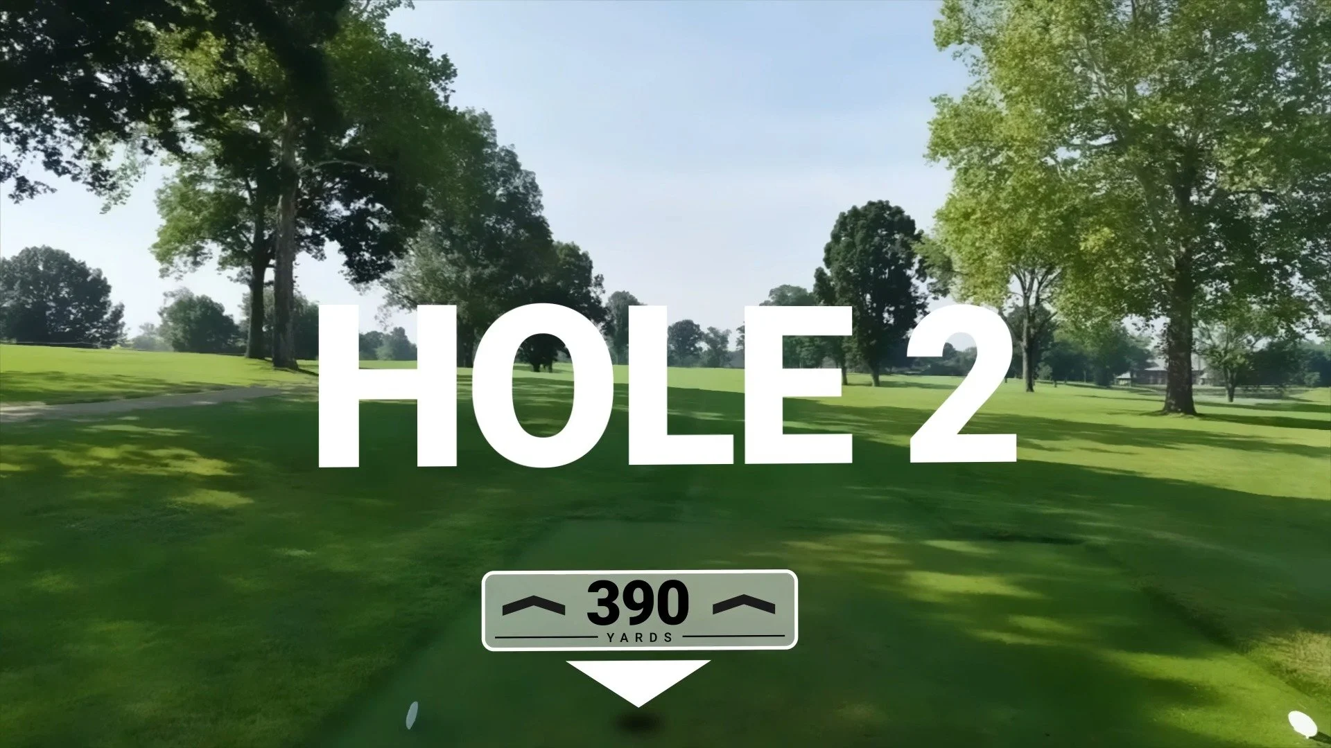 Holes #2 &amp; #3 from above.

Spring is showing up at QCC- one hole at a time.