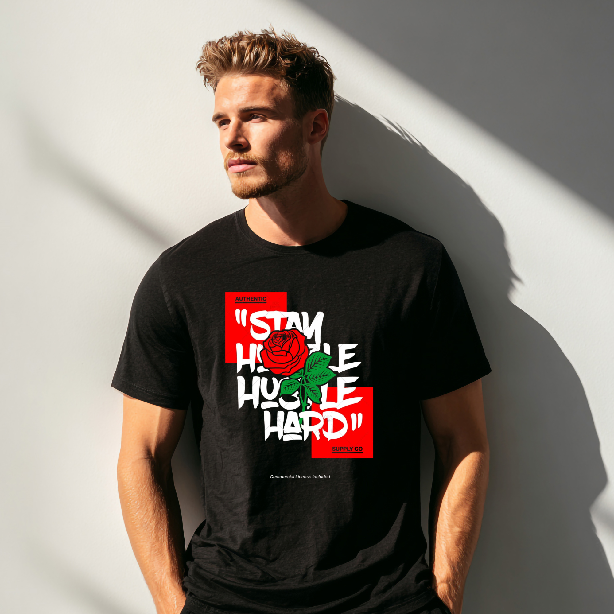 "Stay Humble Hustle Hard" Motivational T-Shirt