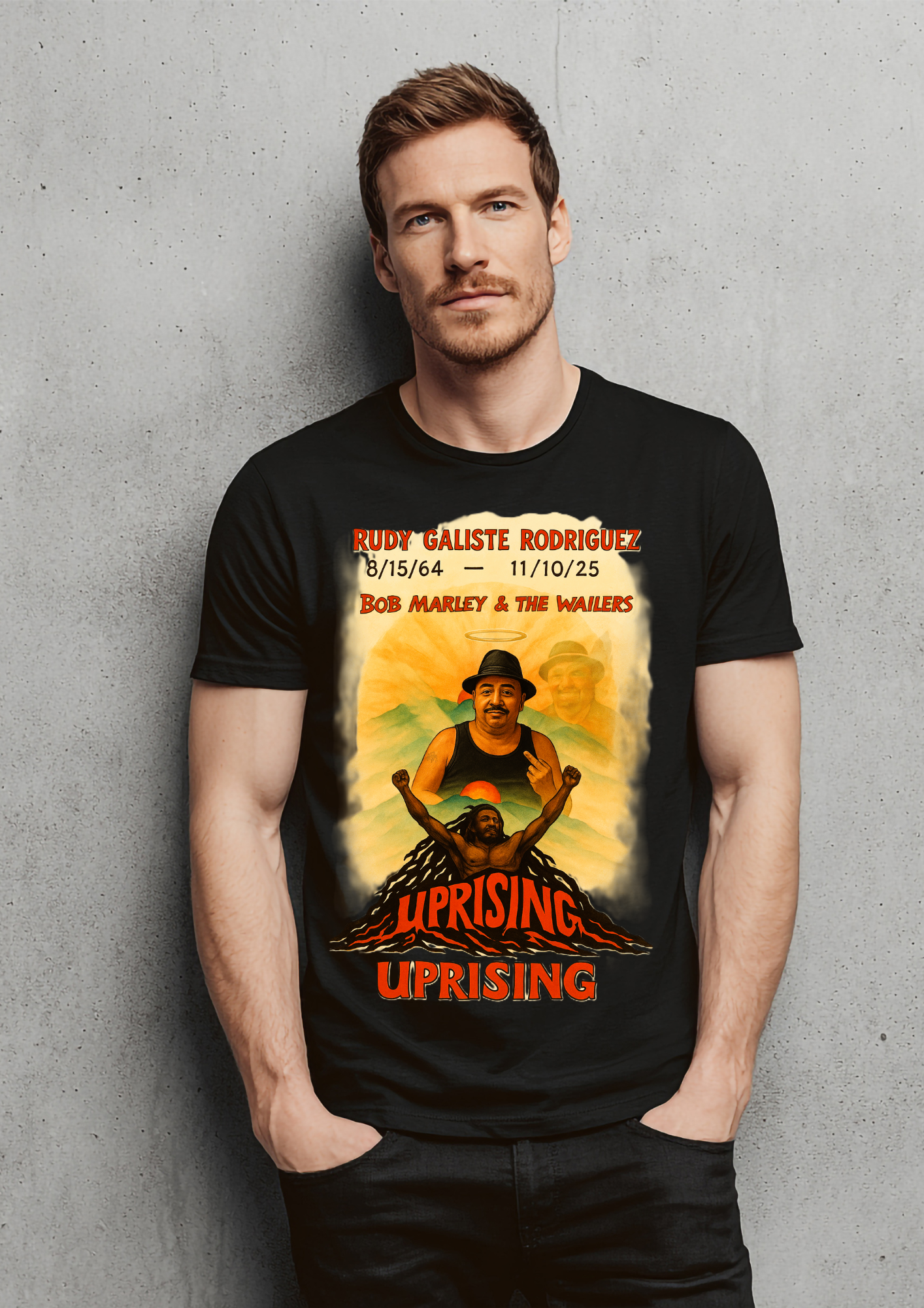 Custom Bob Marley Tribute T-Shirt