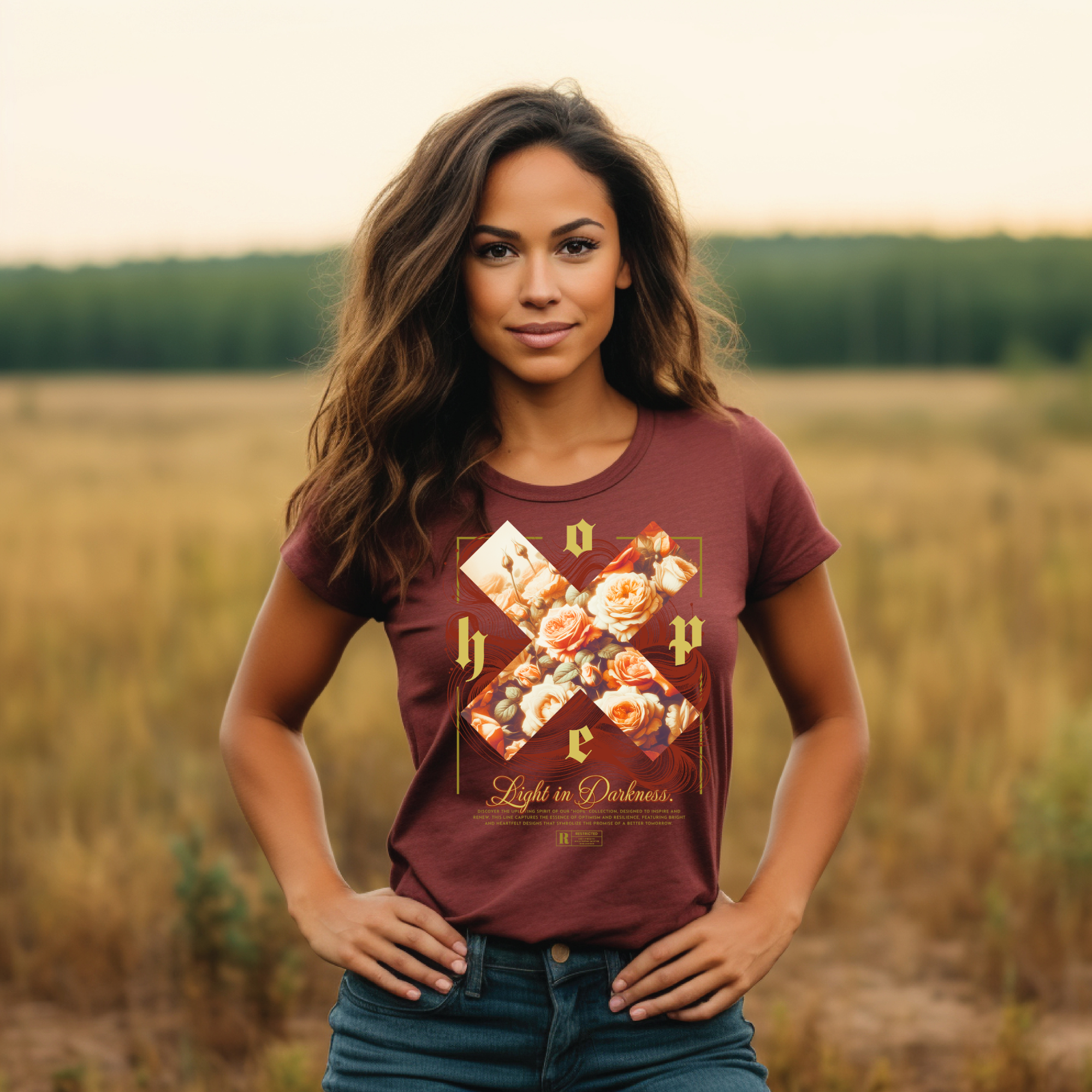 Women's Hope & Flowers Graphic Tee