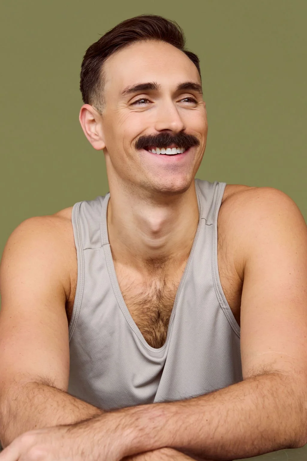 Nick Davis Smiling Moustache