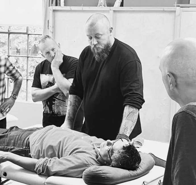Dr. David White teaching Neijing acupuncture at Miller's Way Project in London, UK. David brings over 24 years of teaching and research experience to his clinical practice in Hobart, Tasmania.