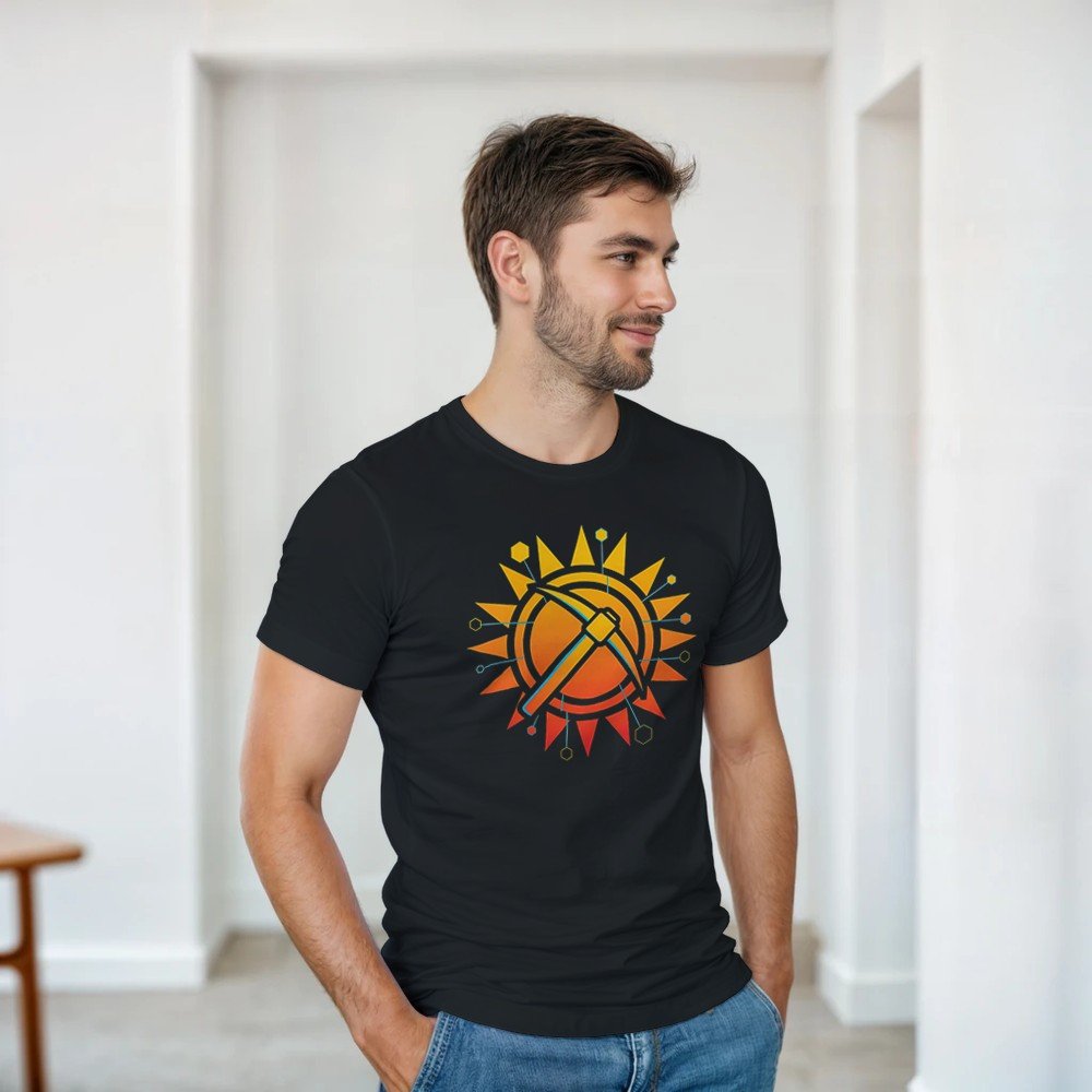HeliosPool Logo Heavyweight Unisex Crewneck T-shirt