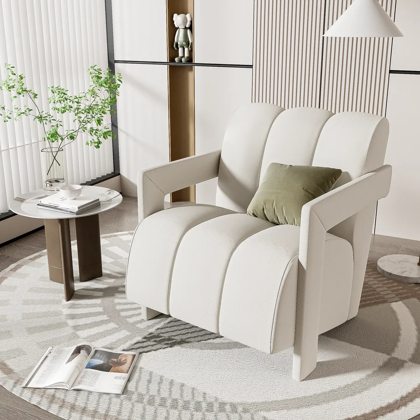 26.3'' Modern Minimalist Leisure Armchair