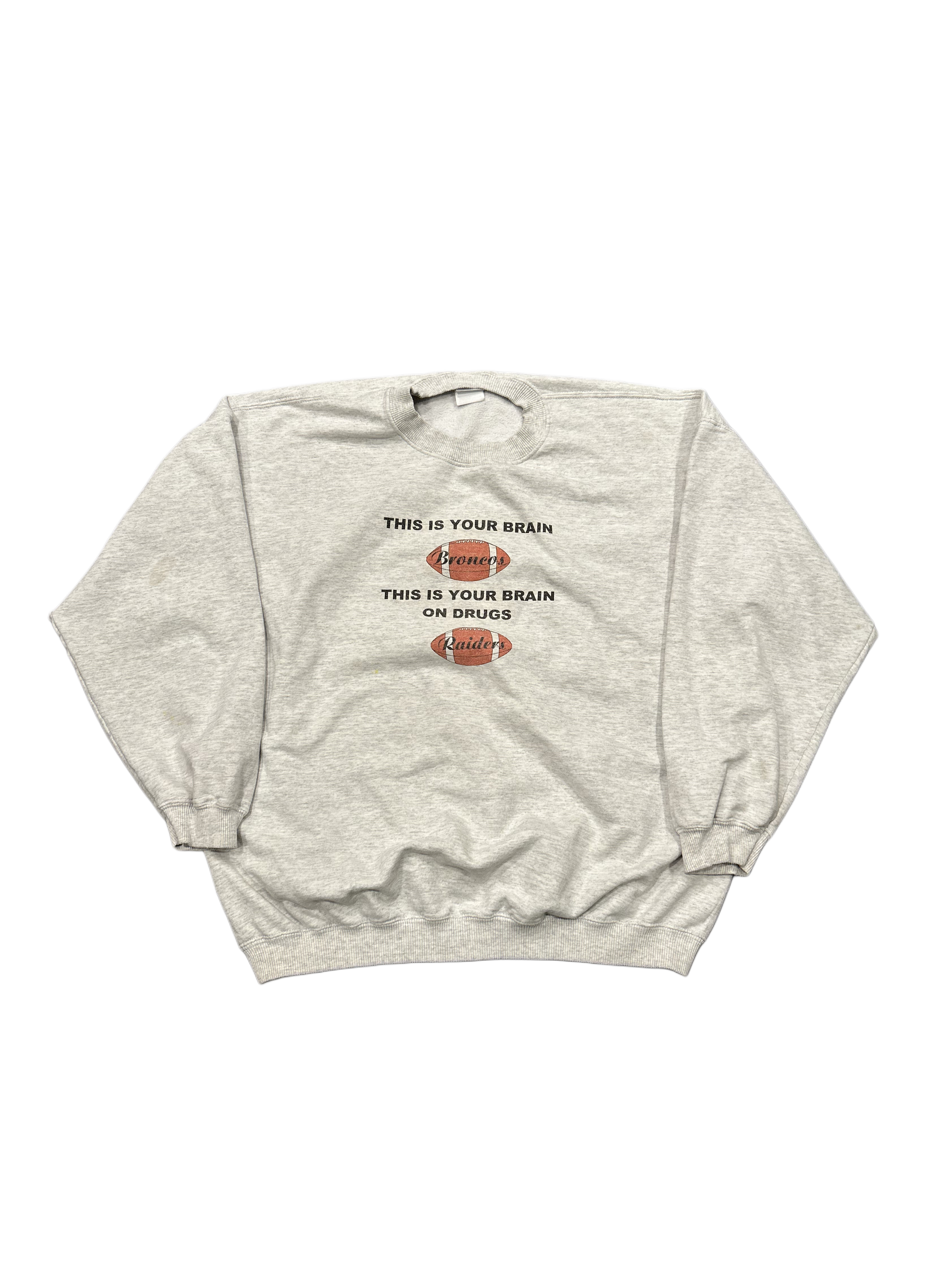 90s Broncos Funny Crewneck Size XL