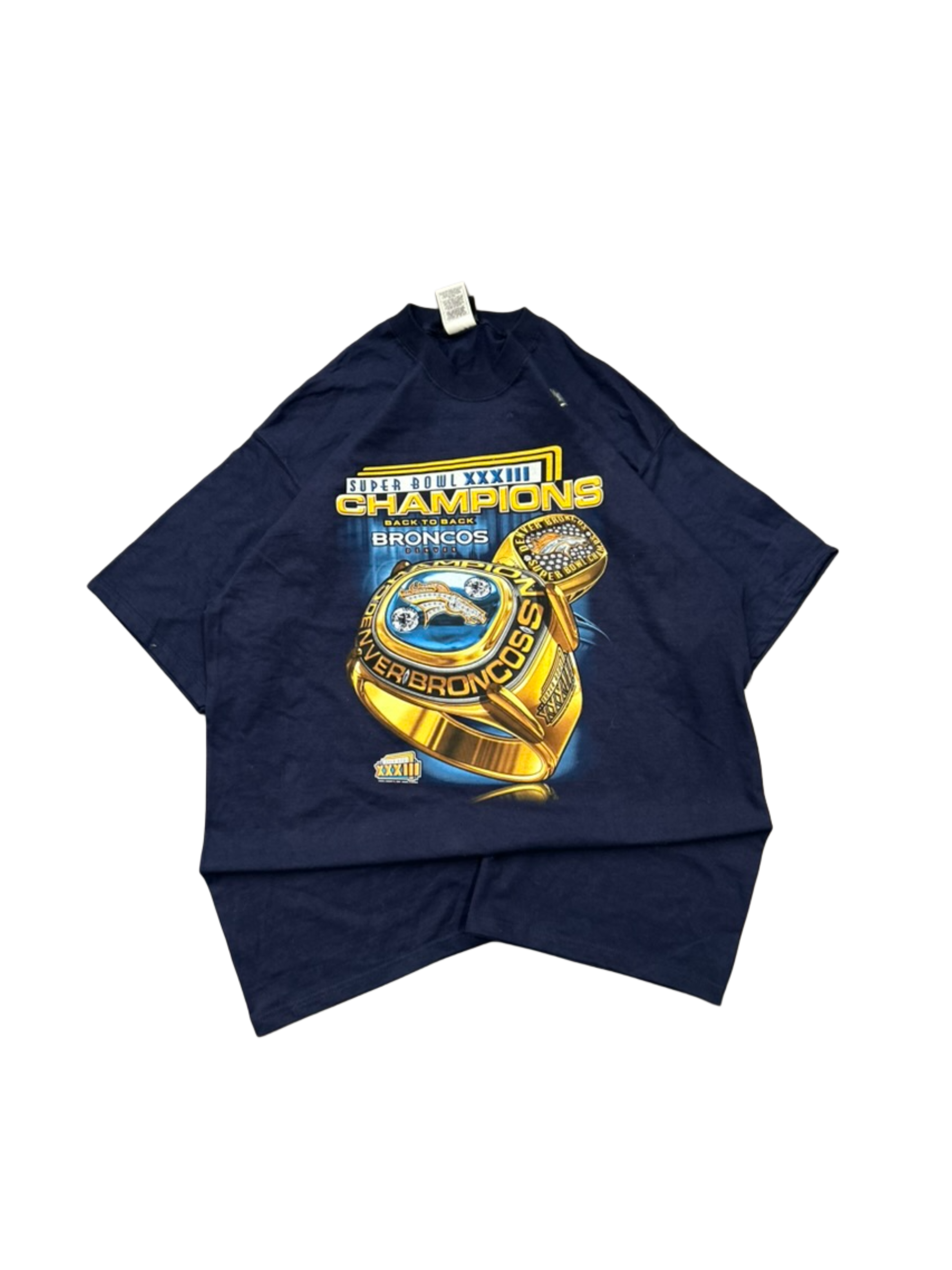1999 Broncos Ring Tee Size XL