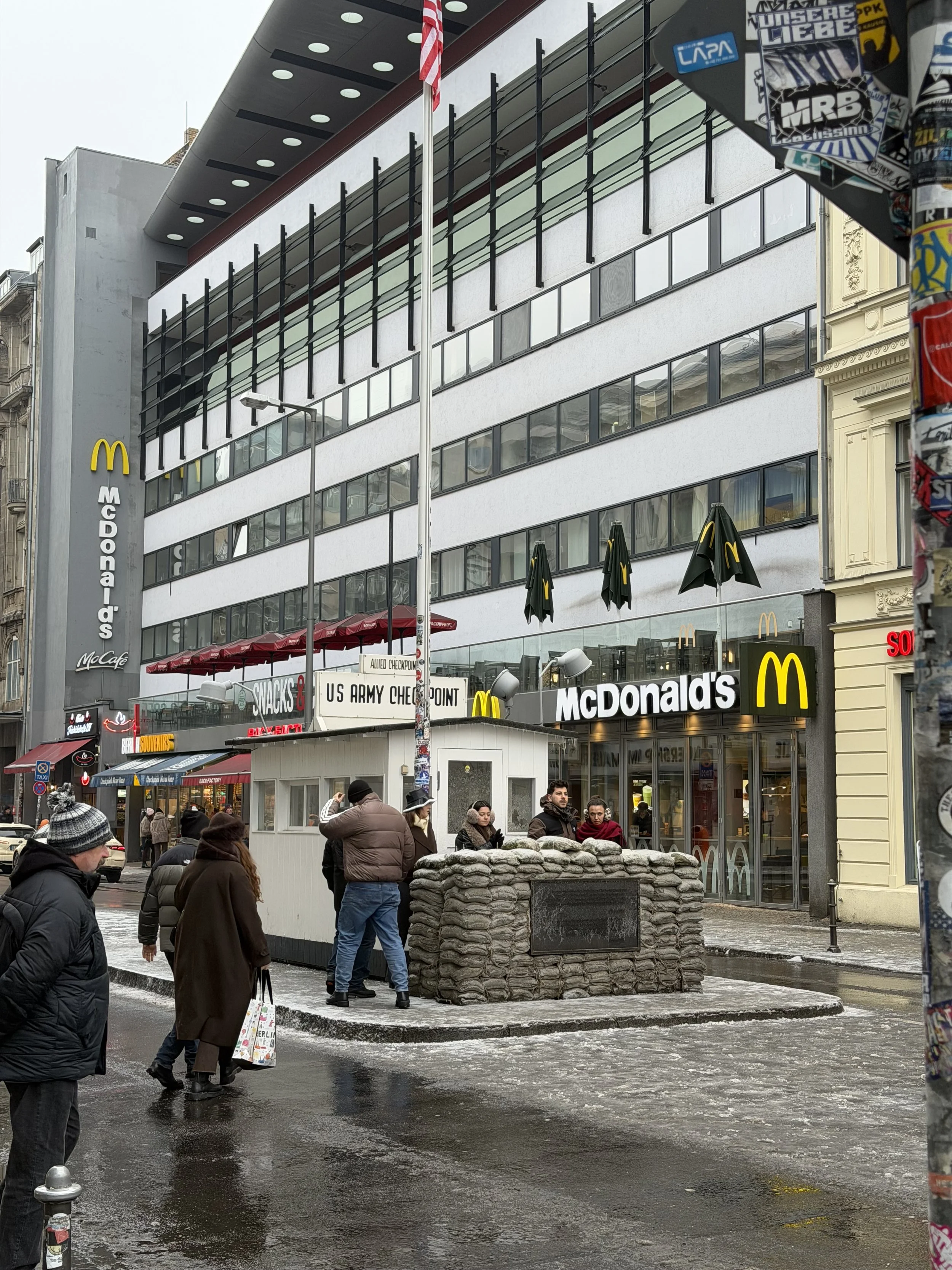  Now, there’s a McDonald’s on the corner. 