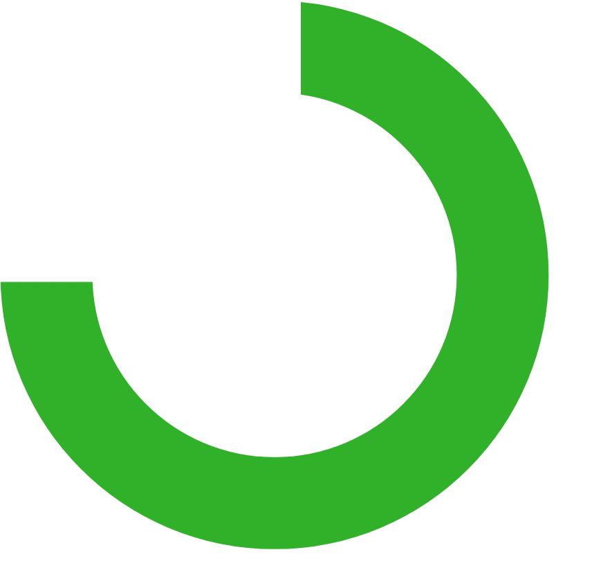 Green and white concentric circle chart