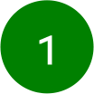 Green circle with the number 1 in white