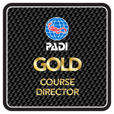 PADI Instructor Development Course graduates in Amed Bali with Course Director Kai