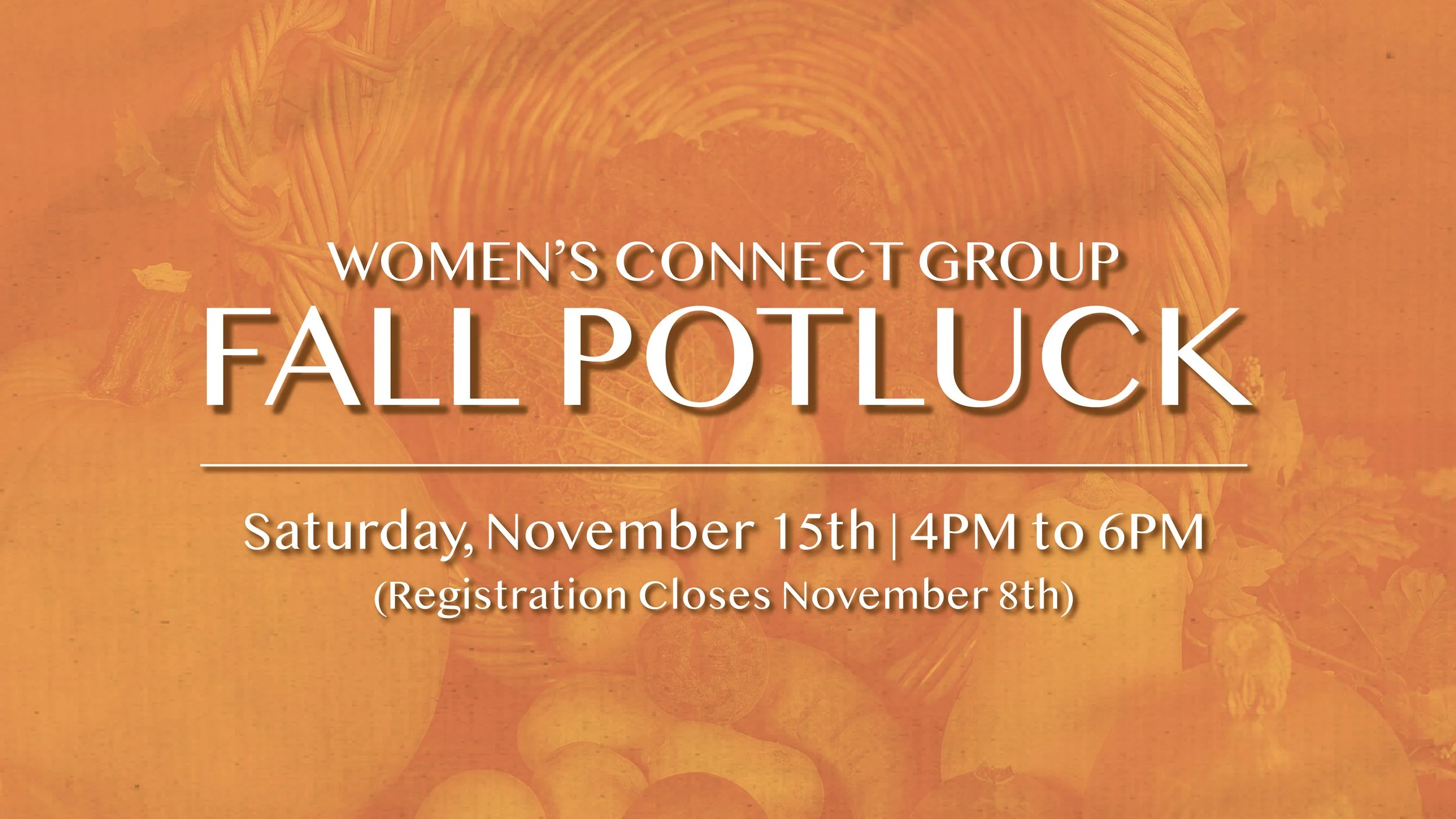 Women's CG Fall Potluck
