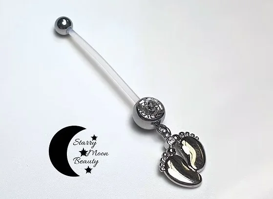 Pregnancy belly button piercing jewellery