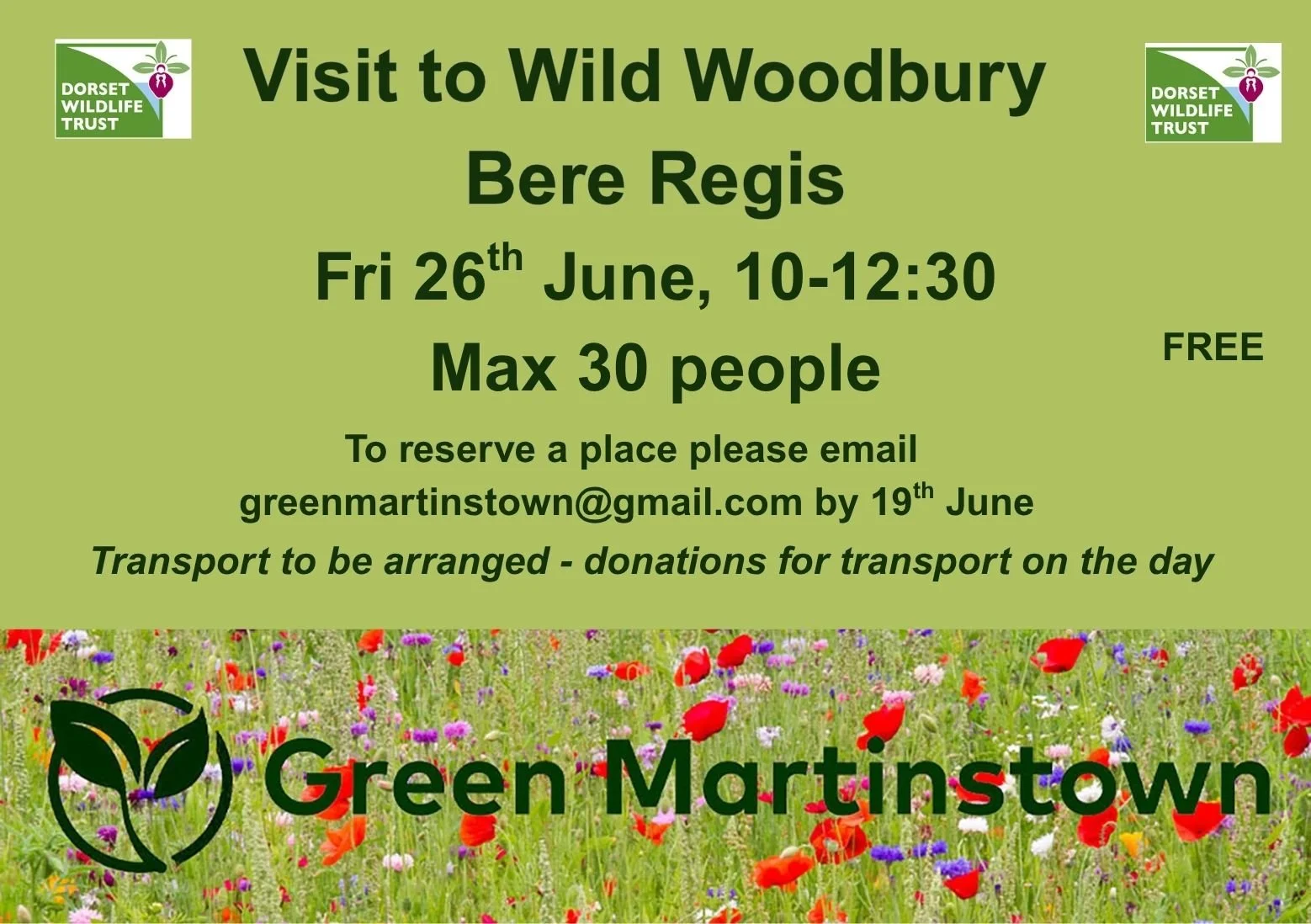 Visit to Wild Woodbury, Bere Regis, 26 June