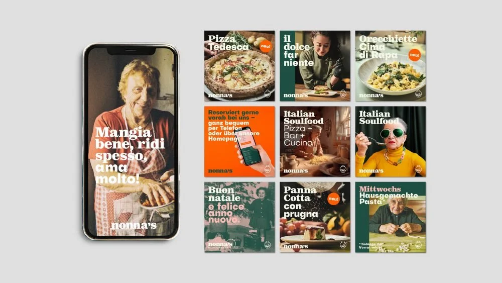 Nonnas Cucina - Italian Soulfood. Holistic Concept development, Design, Interior