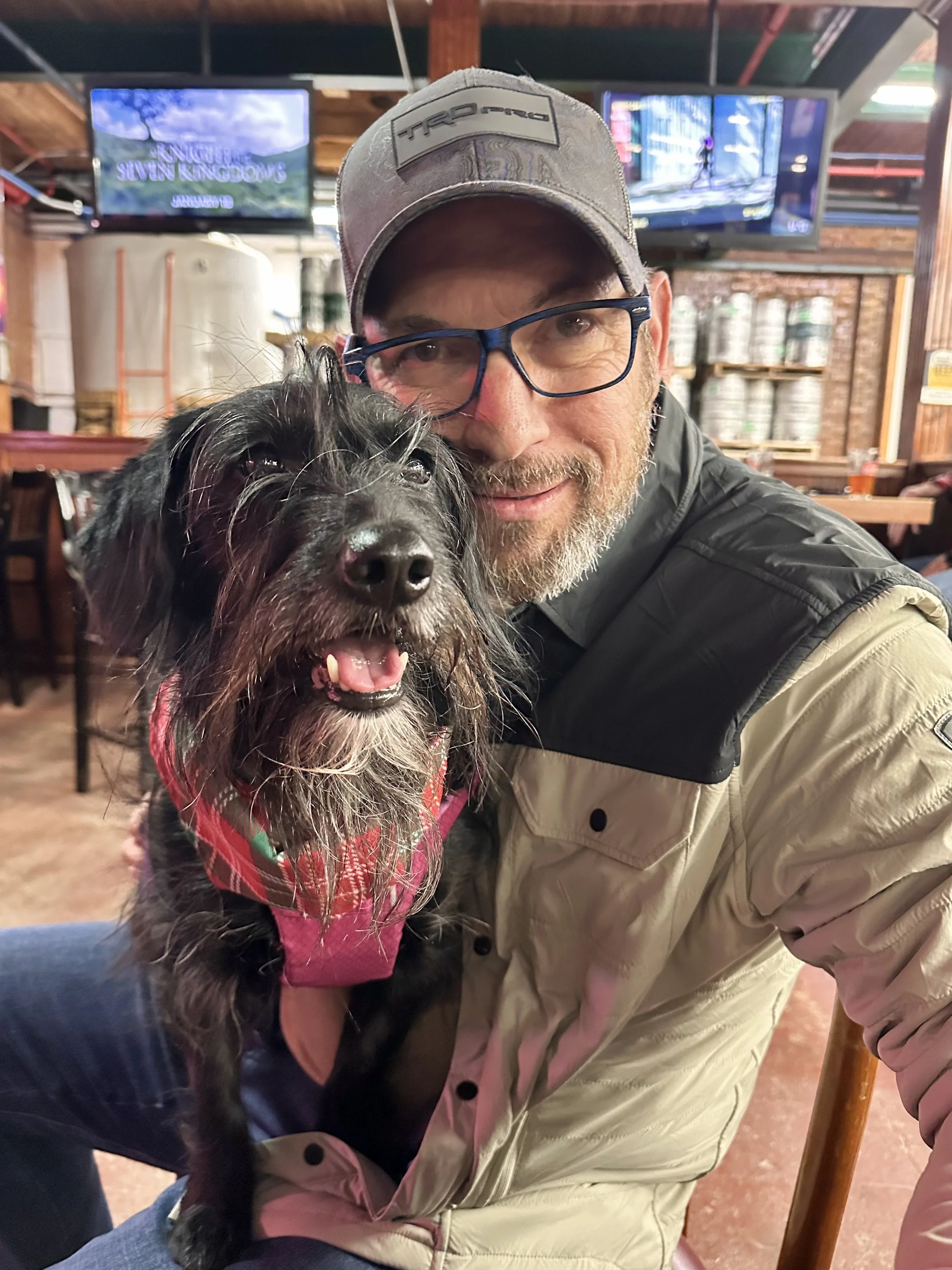 Lady Huxley - she's always down for a pub run! 