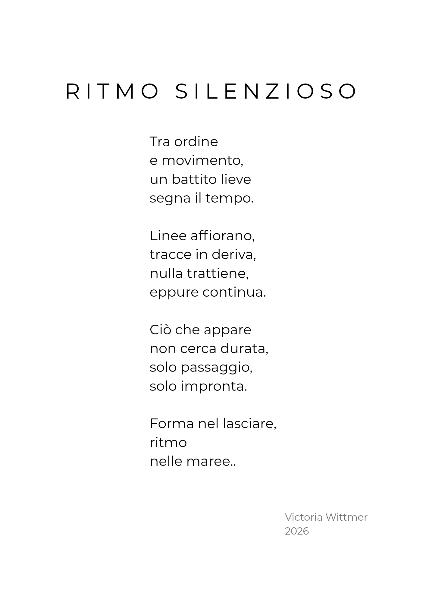 Ritmo silenzioso – Fine Art Print A4