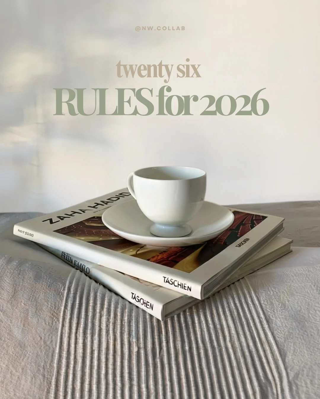 Even thought# we&rsquo;re one week into 2026 here are 26 rules! 

#NewWaveCollaboration
#WomenWhoBuild
#AmbitiousWomen
#WomenInTech
FemaleFounders
CollectiveGrowth
BuildTogether
AlignedAmbition