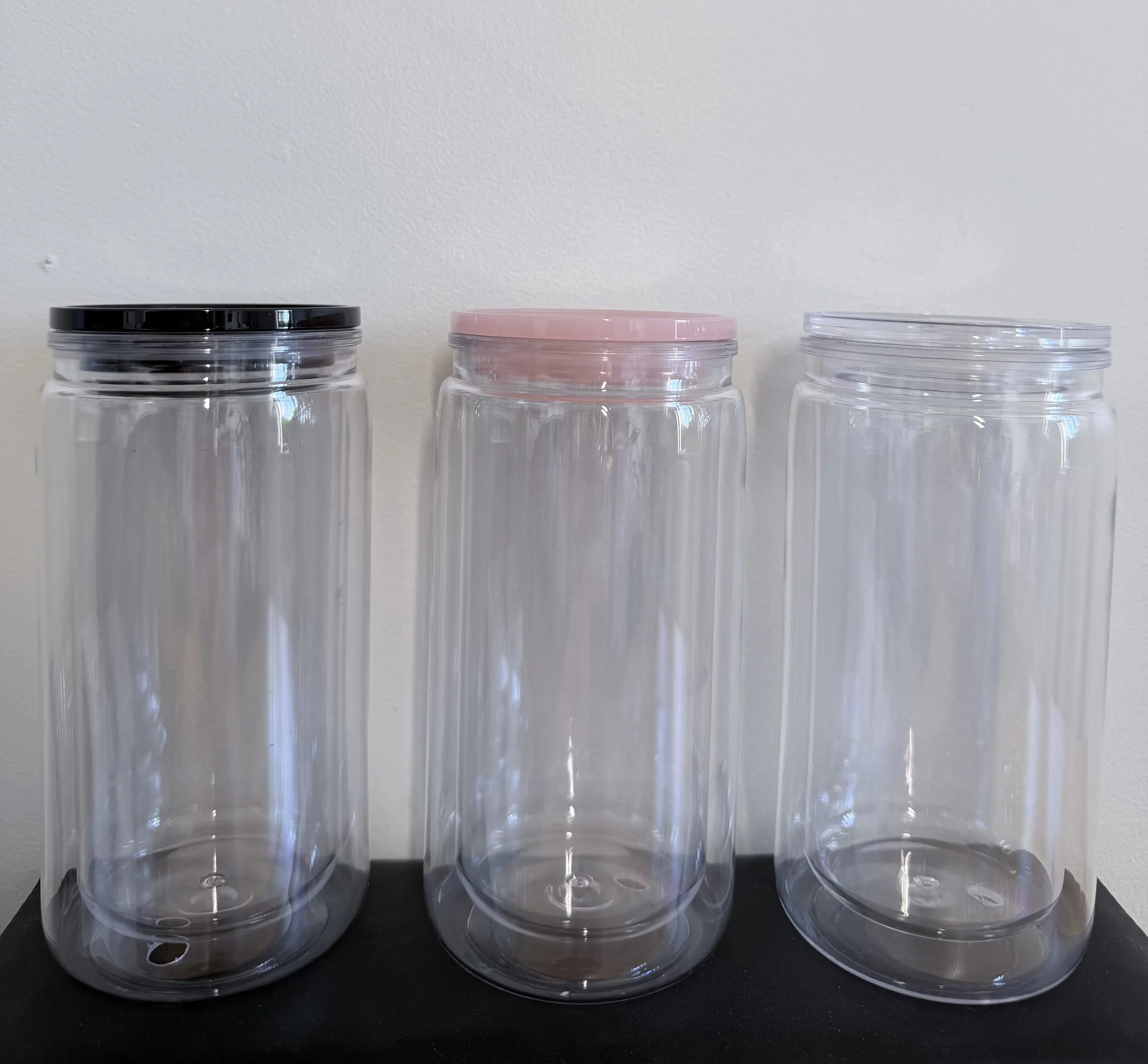 16oz acrylic snowglobe tumbler