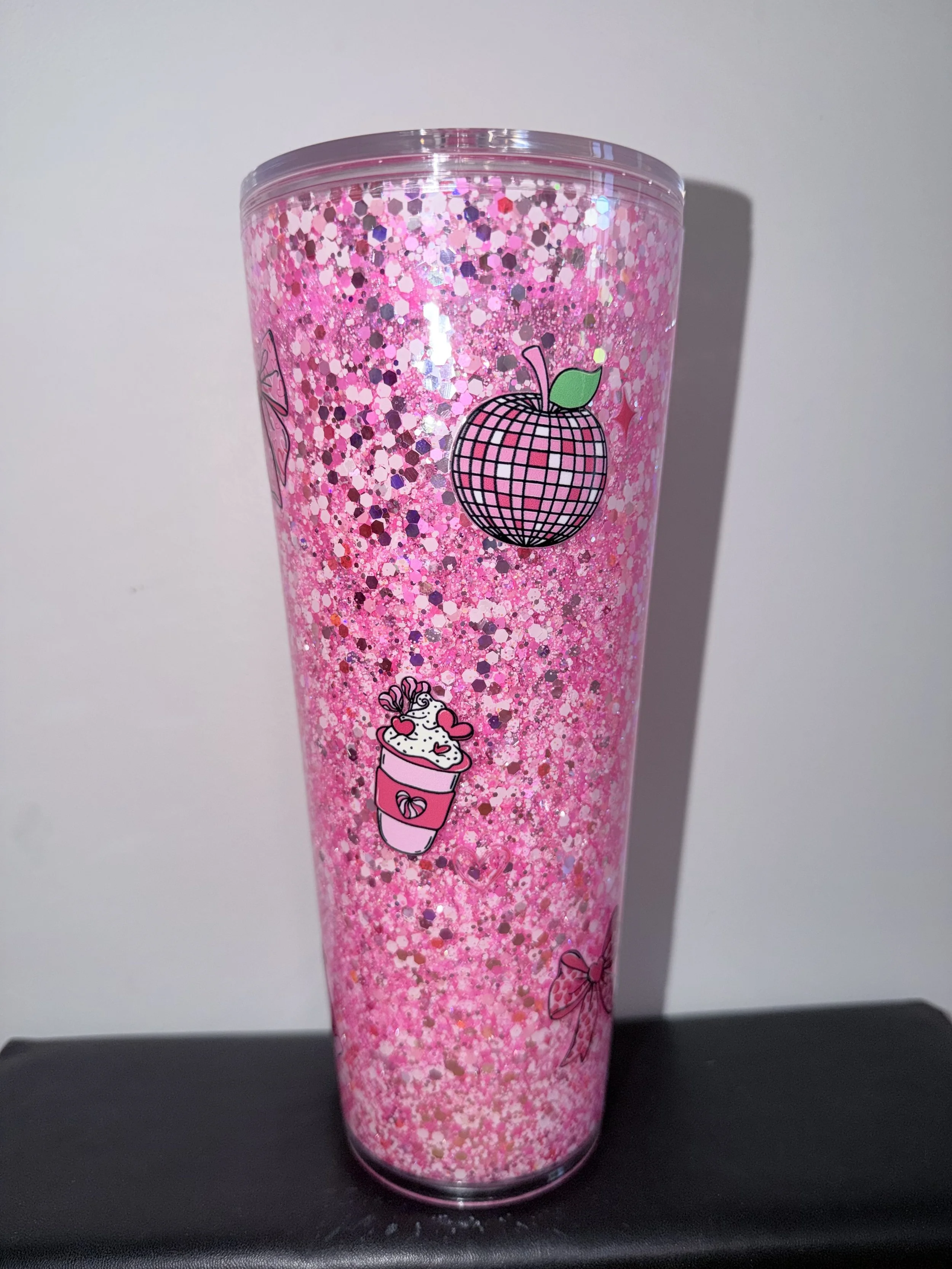 24oz pre-made acrylic snowglobe stadium