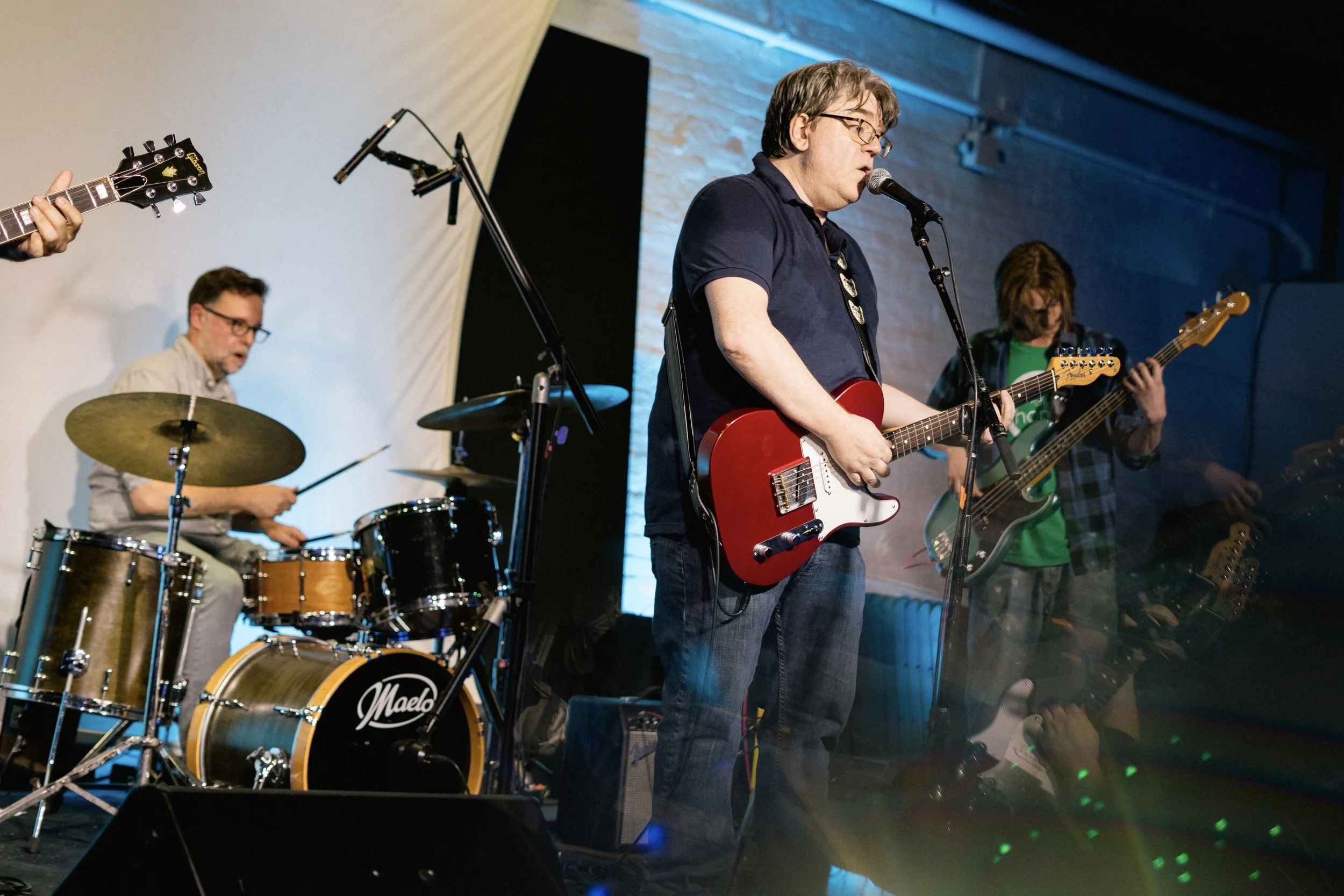 Rocking pretty hard with the band Soft Serve (photo: J R Alexander)