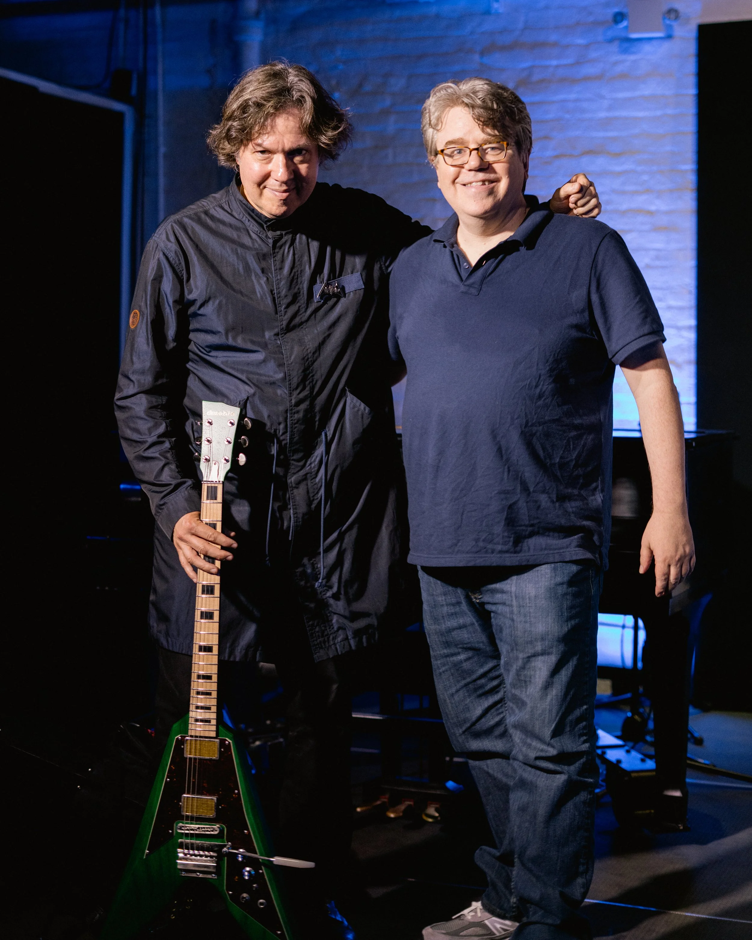 With Dave Hill at "Comedy Rock: Hard & Soft" (photo: J R Alexander)