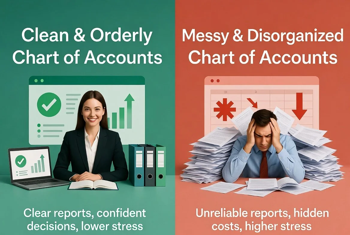 Clean vs. Messy Chart of Accounts: Why Structure Wins for Small Businesses