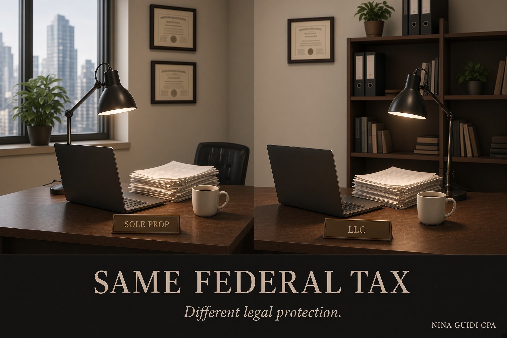 Sole Proprietor or LLC? Same Federal Tax.