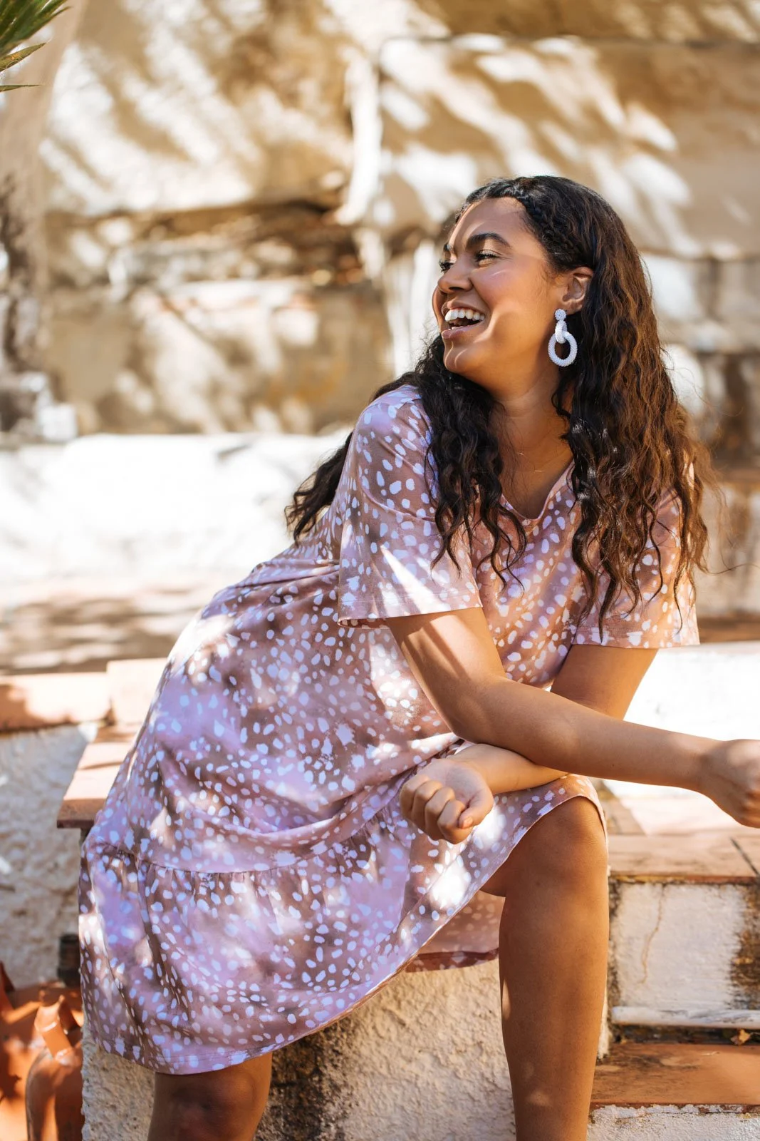 kaiko-Ruffle-T-shirt-Dress-Copper-Bambi-gia-earrings-white-1847-web.jpg