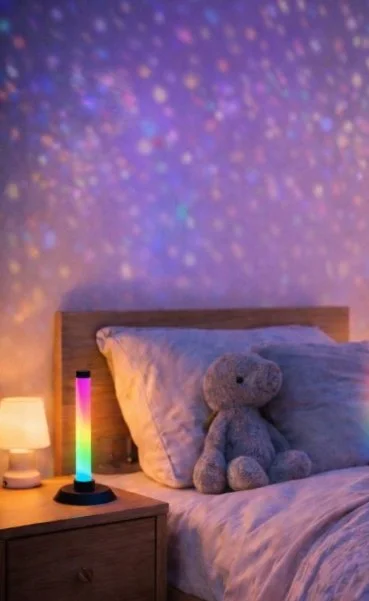 Night-Time Calm & Sensory Bedside Tube Lamp Set (2-Pack)