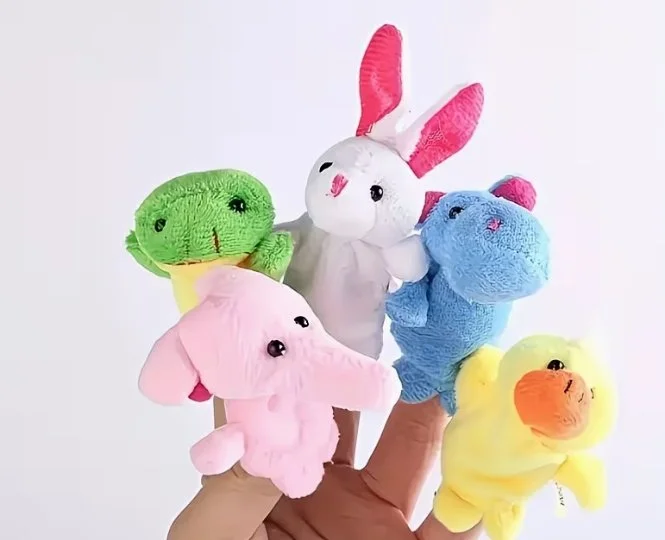 Mixed Animal Finger Puppet Set (5 pc)