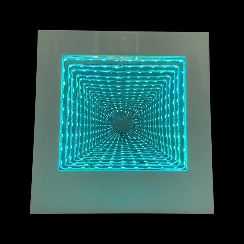 Square Tunnel Infinity Mirror Light | Colour Changing