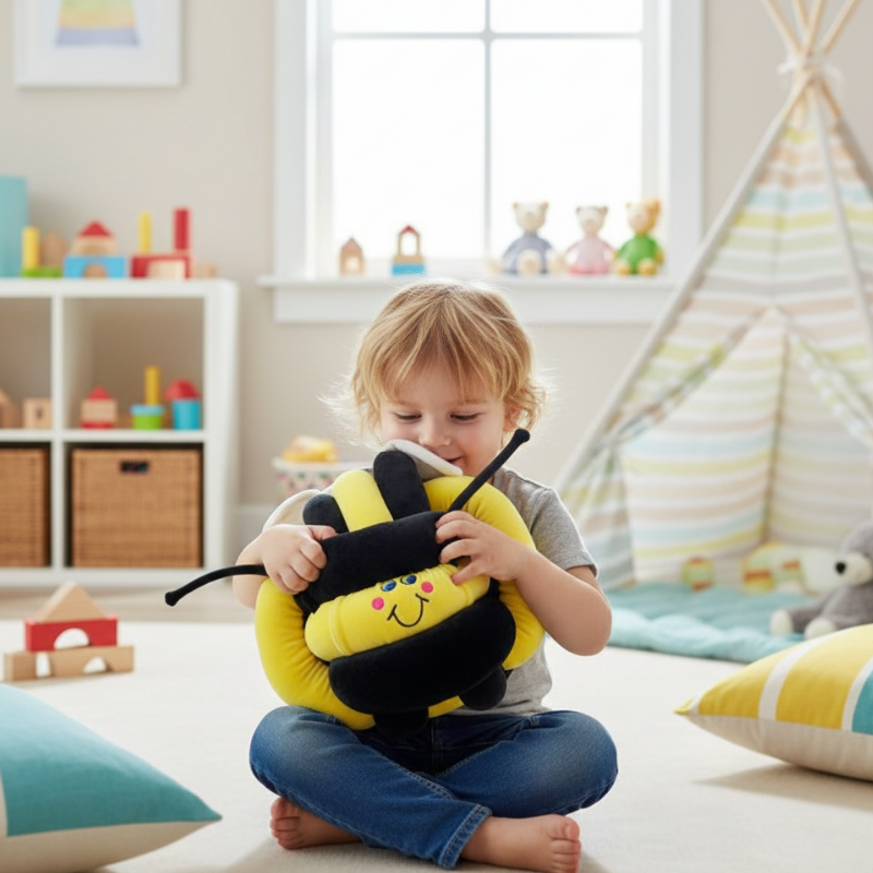 Vibrating Bee Weighted Cuddle Ball