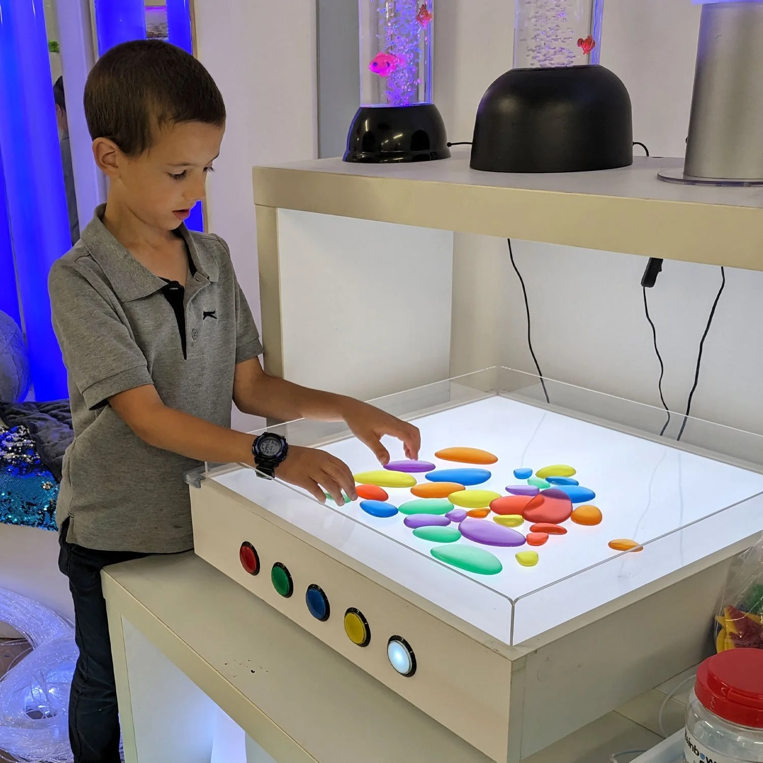 Playlearn Large Light Up Sand Table For Sensory Play