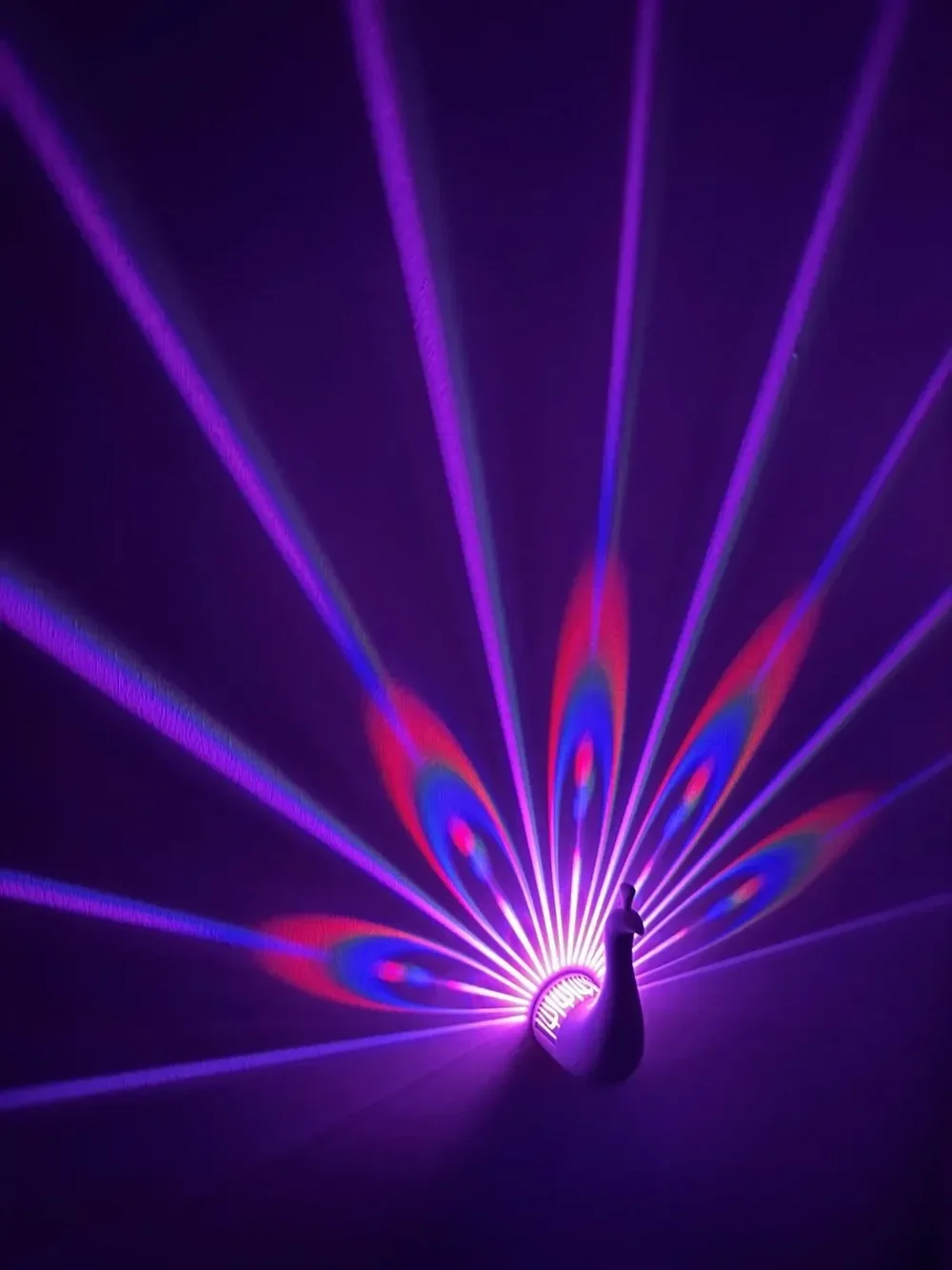 Peacock LED Light Projector Decorative Wall Lamp