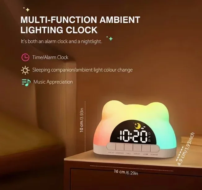 Gentle Wake-Up Ambient Light - Silent Alarm Clock